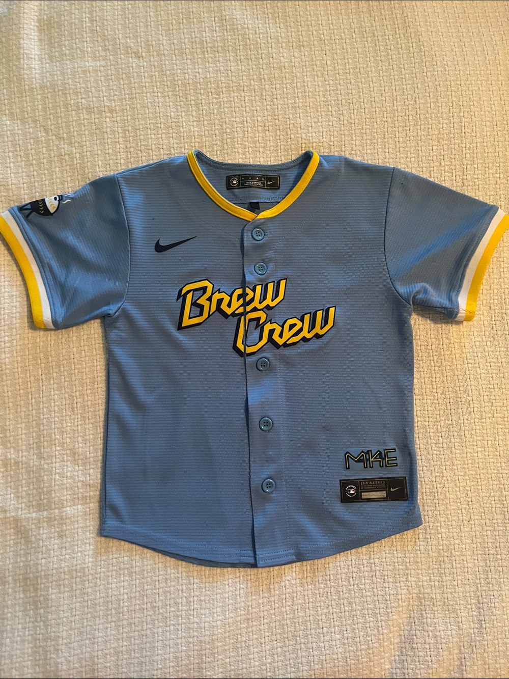 Official Nike Kids Milwaukee Brewers City Connect Jersey